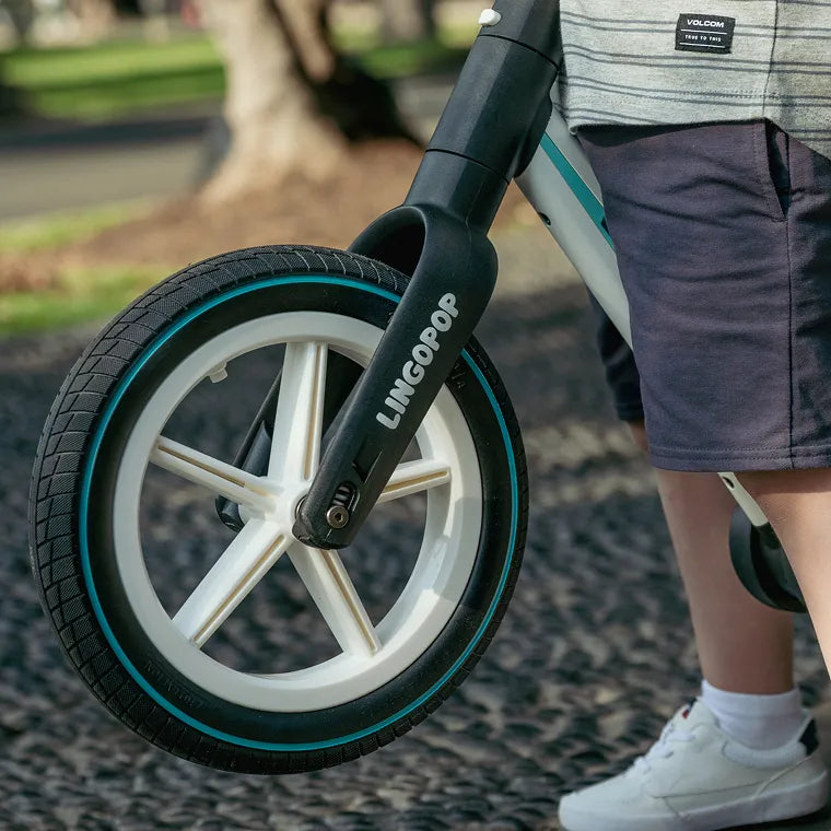 Bicicleta de equilibrio plegable para niños de 2 a 5 años (Azul)
