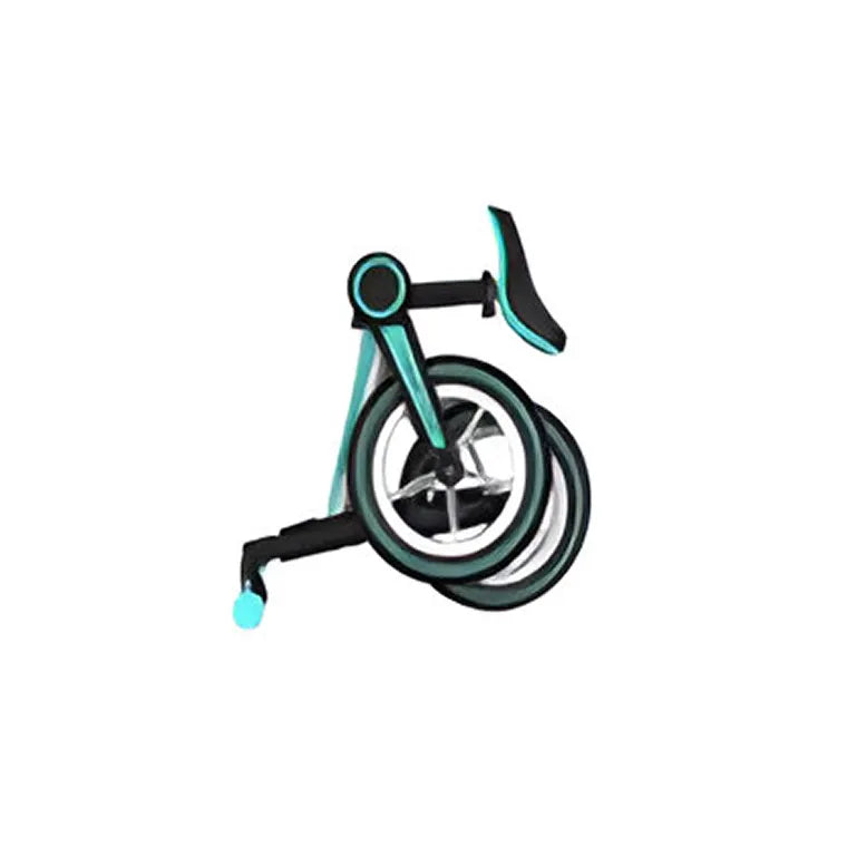 Bicicleta de equilibrio plegable para niños de 2 a 5 años (Azul)